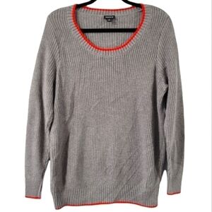 Torrid Chunky Knit Sweater Gray 2
